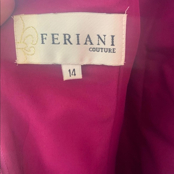 Hot Pink Fériani Couture Gown with Beautiful Lace and Beading - Picture 8 of 11